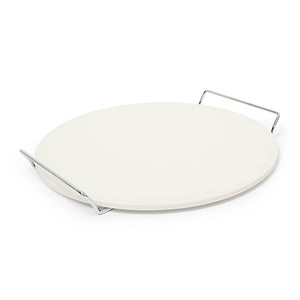 4052025193386 - Pizzastein mit Halter runde Steinplatte für Pizza & Flammkuchen Grillstein aus Cordierit 33 cm ø beige - Relaxdays 4052025193386 - Pizzastein mit Halter runde Steinplatte für Pizza & Flammkuchen Grillstein aus Cordierit 33 cm ø beige - Relaxdays