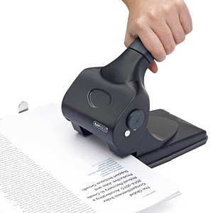 5018505001571 - Registraturlocher ALU 65 1015 schwarz bis 65mm 65 Blatt mit Anschlagschiene 5018505001571 Rapesco