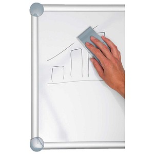 4002390023542 - Tafelwischer mit Vlies-Spanneinrichtung magnethaftend grau