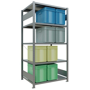 4004514222411 - Gebrüder Schulte - Fachbodenregal Komplettregale MULTIplus250 2000x1000x800mm (Grundregal) Traglast 250kg 4004514222411 - Gebrüder Schulte - Fachbodenregal Komplettregale MULTIplus250 2000x1000x800mm (Grundregal) Traglast 250kg
