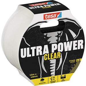 tesa tesa® ULTRA POWER Clear Gewebeband transparent 48,0 mm x 10,0 m 1 Rolle