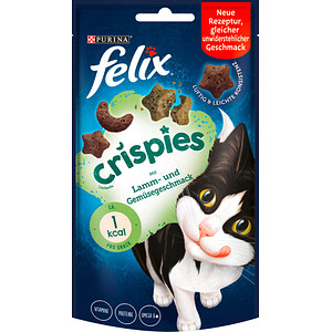 7613034290595 - Katzen-Leckerli Crispies mit Lamm- und Gemüsegeschmack 7613034290595 45 Gramm