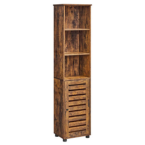 0194343020136 - Badezimmerschrank hoher Badezimmerschrank mit 3 offenen Fächern 2 verstellbaren Hintertürregalen für Badezimmer Wohnzimmer Eingangsbereich 0194343020136 - Badezimmerschrank hoher Badezimmerschrank mit 3 offenen Fächern 2 verstellbaren Hintertürregalen für Badezimmer Wohnzimmer Eingangsbereich