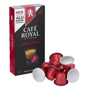 7617014189527 - CAFÉ ROYAL Forte Lungo Kaffeekapseln Arabicabohnen kräftig 10 Portionen