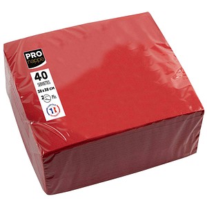 3281516238096 - Servietten rot 2-lagig 190 x 190 cm 3281516238096 40 Stück