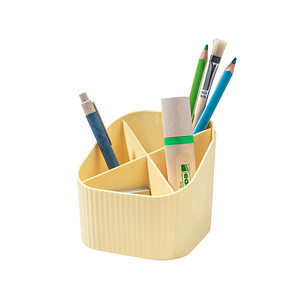 4012473120518 - Stiftehalter X-LOOP pastellgelb Kunststoff 4 Fächer 111 x 111 x 105 cm 4012473120518 HAN 4012473120518 - Stiftehalter X-LOOP pastellgelb Kunststoff 4 Fächer 111 x 111 x 105 cm 4012473120518 HAN