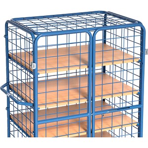 4017976785820 - Paketwagen fetra® 5 Etagen Drahtgitter mit abschließbaren Doppelflügeltüren bis 600 kg L 1000 x B 700 mm 4017976785820 - Paketwagen fetra® 5 Etagen Drahtgitter mit abschließbaren Doppelflügeltüren bis 600 kg L 1000 x B 700 mm