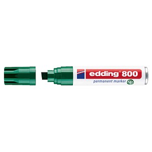4004764053957 - edding 800 Permanentmarker Extra Breit Keilspitze 4 - 12 mm Grün Nachfüllbar Wasserbeständig
