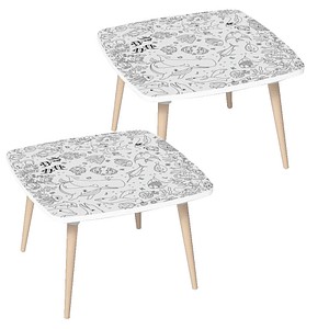 3660141957808 - Kids Ozean Maltisch Holz weiß 600 x 600 x 400 cm  3660141957808 2 Stück