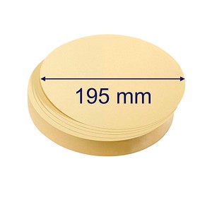 4016946056052 - Moderationskarten Kreise Ø 195cm gelb 500 Stück 4016946056052 500 Stück