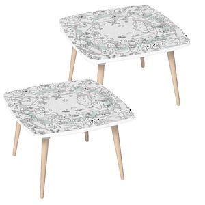 3660141957815 - Kids Bauernhof Maltisch Holz weiß 600 x 600 x 400 cm  3660141957815 2 Stück