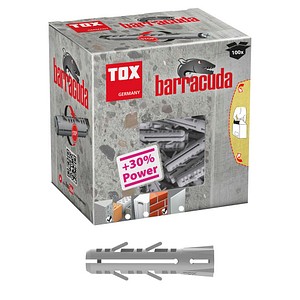 TOX BARRACUDA 013100041 Spreizdübel Ø 6 mm x 30 mm, 100 St.