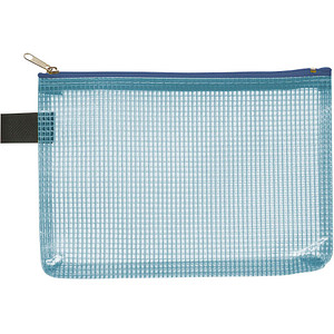 4250037428117 - Reißverschlußtasche Mesh Bag PVC A6 173x118mm farblos blau 4250037428117 40476-44 10 Stück