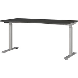 4005949791398 - Sitz-Steh-Schreibtisch JET 7908-640 elektrisch höhenverstellbar 72-120cm (H) 160x80cm (BxT) rechteckig graphit Silber 400 4005949791398 - Sitz-Steh-Schreibtisch JET 7908-640 elektrisch höhenverstellbar 72-120cm (H) 160x80cm (BxT) rechteckig graphit Silber 400