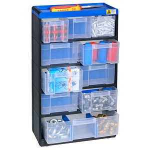 4005187646405 - 464640 Kleinteilmagazin VarioPlus Pro 53 21 (b x h x t) 300 x 525 x 135 mm Schwarz Blau 1 s - Allit 4005187646405 - 464640 Kleinteilmagazin VarioPlus Pro 53 21 (b x h x t) 300 x 525 x 135 mm Schwarz Blau 1 s - Allit