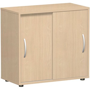 4038933408552 - Schiebetürenschrank PALENQUE 2 Ordnerhöhen 1 Boden B 800 x T 400 x H 752 mm Buche