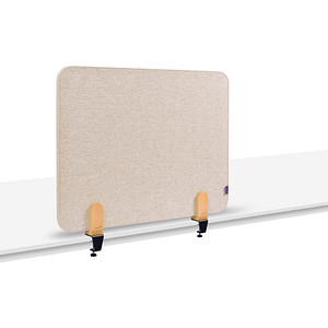 8713797101165 - Akustik-Tischtrennwand Elements PET-Kern Stoffoberfläche pinnbar inkl 2 Tischklemmen B 800 x H 600 x T 21 mm soft beige 8713797101165 - Akustik-Tischtrennwand Elements PET-Kern Stoffoberfläche pinnbar inkl 2 Tischklemmen B 800 x H 600 x T 21 mm soft beige