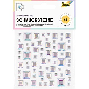 4001868144130 - Schmucksteine transparent SQUARE IRIDESCENT 66 St