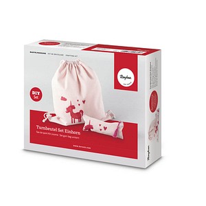 4006166223303 - Bastelset Turnbeutel Einhorn rosa
