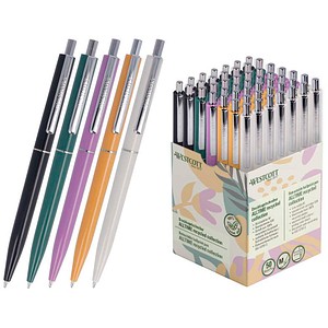 4027521538221 - Kugelschreiber farbsortiert Schreibfarbe schwarz 50 St