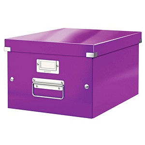 4002432103805 - Aufbewahrungsbox Click & Store WOW 6044-00-62 167 Liter mit Deckel für A4 außen 369x281x200mm Karton violett metallic 40024