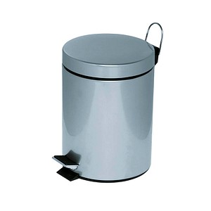 4007735296261 - Tretabfalleimer mit Kunststoffeinsatz 20 Liter silber