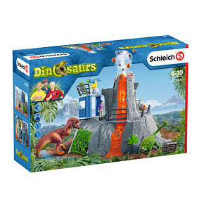 Schleich® Dinosaurs 42564 Große Vulkan Expedition Spielfiguren-Set