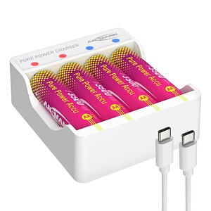 ANSMANN Pure Power Akku-Ladegerät inkl. Akkus