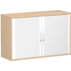 4038933486765 - Flex Rollladenschrank buche silber 1 Fachboden 1200 x 425 x 798 cm