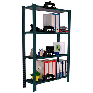 8425437103438 - Schwerlastregal OFFICCLICK 4 8425437103438 anthrazit silber 900 x 300 x 1500 cm 8425437103438 Simonrack