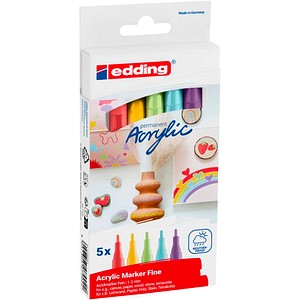 4057305079022 - edding 5300 Acrylstifte-Set farbsortiert 10 - 20 mm 5 St