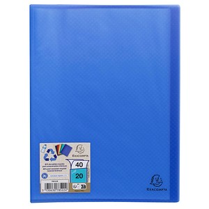 3130630785224 - Sichtbuch Recycling 78522E hellblau A4 mit 20 Hüllen Polypropylen (PP) 3130630785224 Exacompta