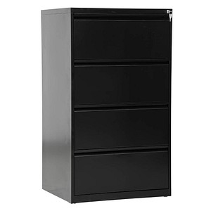 4260090172346 - Hängeregistraturschrank schwarz schwarz 4 Schubladen 4260090172346 Gürkan