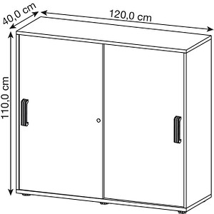 4032062131855 - HAMMERBACHER Schiebetürenschrank Haziender V1753S N N SG nussbaum 2 Fachböden 1200 x 400 x 1100 cm 4032062131855 - HAMMERBACHER Schiebetürenschrank Haziender V1753S N N SG nussbaum 2 Fachböden 1200 x 400 x 1100 cm