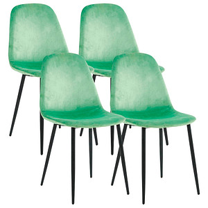 4051814437526 - 4er Esszimmerstühle skandinavischer gepolsterter Küchenstuhl Maße ca H 83 x B 54 x T 59 cm bequeme Rückenlehne Esszimmerstuhl - Fiolo 4051814437526 - 4er Esszimmerstühle skandinavischer gepolsterter Küchenstuhl Maße ca H 83 x B 54 x T 59 cm bequeme Rückenlehne Esszimmerstuhl - Fiolo