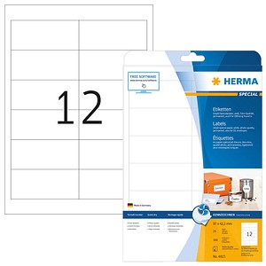 4008705048231 - HERMA Inkjet-Etiketten weiß 965x423mm Special A4 VE=300 Stück