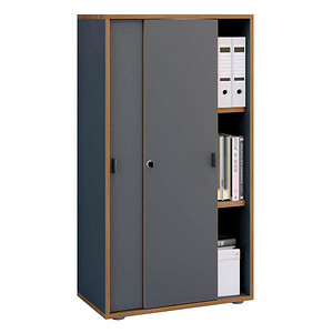 4051814444142 - Büroschrank mit 3 Fächern moderner Aktenschrank mit Schiebetüren Maße ca H 110 x B 60 x T 37 cm– Salia 3-Fach 4051814444142 - Büroschrank mit 3 Fächern moderner Aktenschrank mit Schiebetüren Maße ca H 110 x B 60 x T 37 cm– Salia 3-Fach