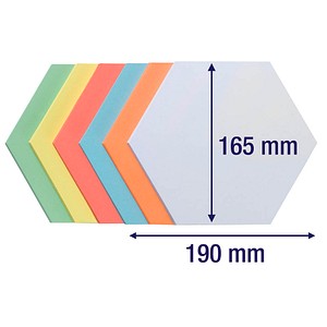 4016946189422 - Moderationskarten Wabe farbig sortiert 19x165cm selbstklebend 4016946189422 UMZS 1719 99 300 Stück