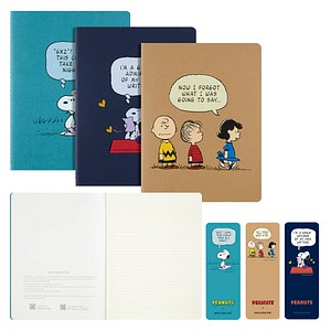 8056999277109 - MOLESKINE Notizbuch Peanuts Cahier ca DIN A5 liniert mehrfarbig Softcover 120 Seiten 3 St