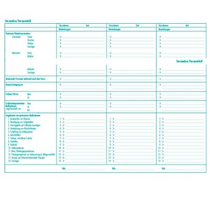 4052301034464 - Sturzanalyse Sturzprotokol Formulare 50 St