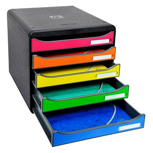 9002493422681 - Liderpapel - Schubladenbox big-box plus 5 Schubladen din A4 Überbreite Polystyrol Gehäusefarbe schwarz Farbe der Schublade harlekin 9002493422681 - Liderpapel - Schubladenbox big-box plus 5 Schubladen din A4 Überbreite Polystyrol Gehäusefarbe schwarz Farbe der Schublade harlekin