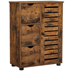 0194343022635 - Songmics - vasagle Badezimmerschrank Sideboard Aufbewahrungsschrank 3 Schubladen 2 verstellbare Einlegeböden hinter der Tür Badschrank 0194343022635 - Songmics - vasagle Badezimmerschrank Sideboard Aufbewahrungsschrank 3 Schubladen 2 verstellbare Einlegeböden hinter der Tür Badschrank