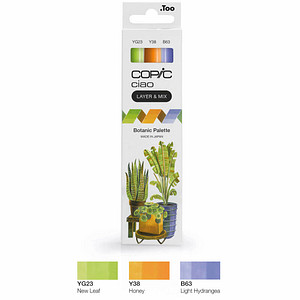 4013695266770 - COPIC Ciao Botanic Palette Layoutmarker-Set farbsortiert 10 + 60 mm 4013695266770 COPIC 3 Stück 4013695266770 - COPIC Ciao Botanic Palette Layoutmarker-Set farbsortiert 10 + 60 mm 4013695266770 COPIC 3 Stück