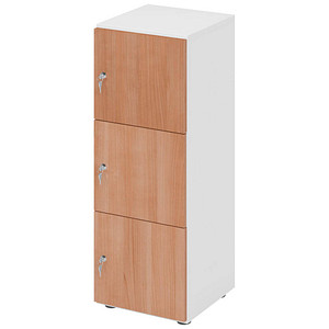4032062314012 - HAMMERBACHER Schließfachschrank weiß nussbaum V234L3 W N DS 3 Schließfächer 400 x 420 x 1100 cm 4032062314012 - HAMMERBACHER Schließfachschrank weiß nussbaum V234L3 W N DS 3 Schließfächer 400 x 420 x 1100 cm
