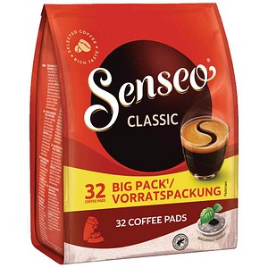 Jacobs Kaffeepads Senseo Classic 4090473, 32 Stück, Pads im Portionsbeutel 8711000486566 Jacobs 32 Stück