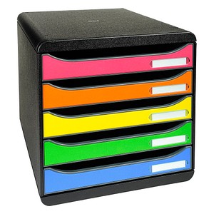 9002493422681 - Liderpapel - Schubladenbox big-box plus 5 Schubladen din A4 Überbreite Polystyrol Gehäusefarbe schwarz Farbe der Schublade harlekin 9002493422681 - Liderpapel - Schubladenbox big-box plus 5 Schubladen din A4 Überbreite Polystyrol Gehäusefarbe schwarz Farbe der Schublade harlekin