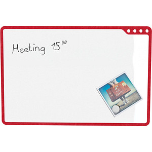 8713797108928 - PLAYROOM Whiteboard PLAYBOARD e3-emaillierter Stahl weiß Recycling-PET-Rahmen rot B 750 x H 500 mm 8713797108928 - PLAYROOM Whiteboard PLAYBOARD e3-emaillierter Stahl weiß Recycling-PET-Rahmen rot B 750 x H 500 mm