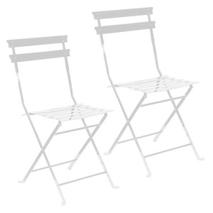 3660141962826 - Outdoor-Klappstuhl meet® by Paperflow EDEN ohne Armlehnen UV-behandelt B 380 x T 335 x H 440 mm Stahl verzinkt weiß-weiß 2 Stück 3660141962826 - Outdoor-Klappstuhl meet® by Paperflow EDEN ohne Armlehnen UV-behandelt B 380 x T 335 x H 440 mm Stahl verzinkt weiß-weiß 2 Stück
