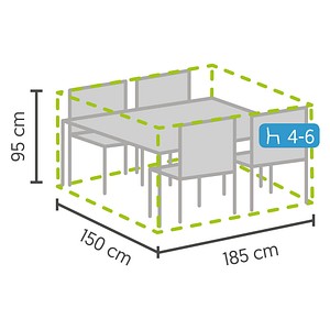 4043153114176 - Gartenmöbel-Abdeckung 1850 x 1500 x 950 cm 4043153114176 BEST