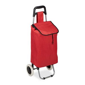 4052025921422 - Einkaufstrolley 10027828_47 28 Liter außen 42x28x925cm Polyester Kunststoff rot 4052025921422 Relaxdays